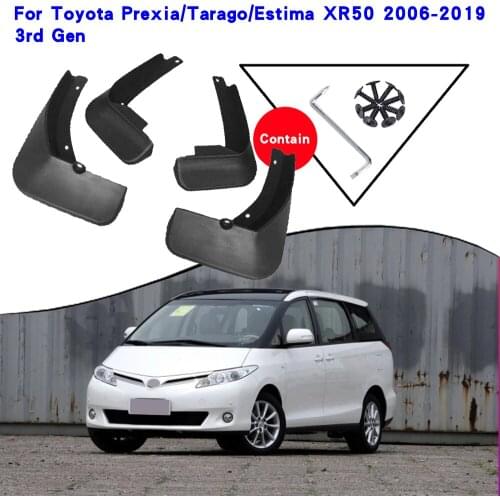 Car Accessories For Toyota Previa Estima Tarago XR50 2006-2019 Mudguards Splash Guards Fender Mudflaps Car Fender Mud Flaps