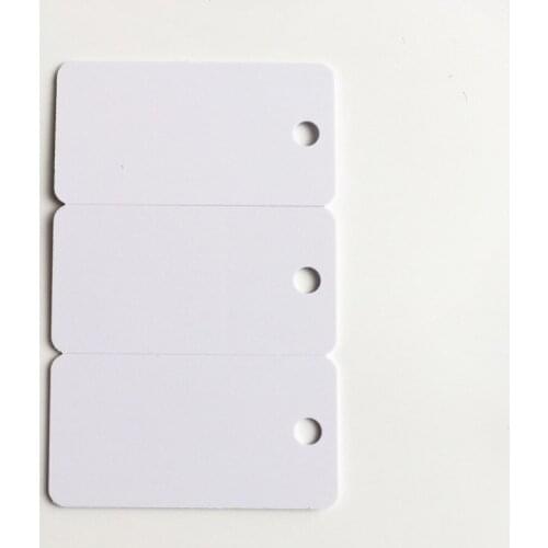 20PCS/lot white plastic blank inkjet printable 3up pvc card for key card member card printing by Epson or Canon inkjet printers