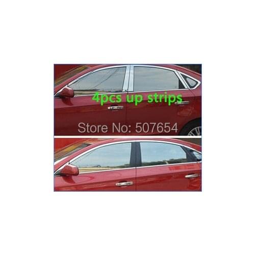 Free shipping! Higher star 304# Stainless steel 4pcs window up strips/up trims for Chevrolet CRUZE 2009-2012