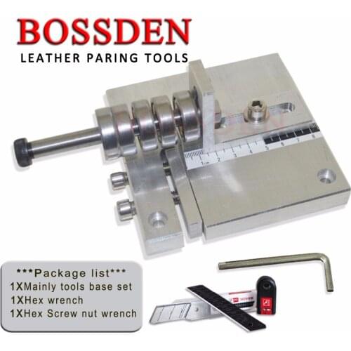 BOSSDEN leather belt paring peeling tool leather skiver cutter peeler skiver DIY shovel skin Machine
