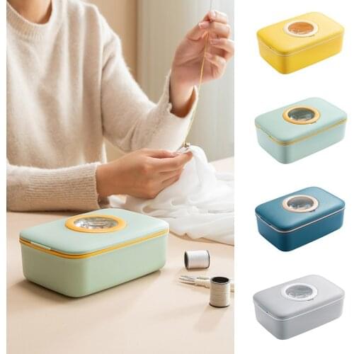 Portable Sewing Kit Household Sewing Tool Set Tailor Manual Sewing Box Double-layer Sewing Box Costura Drop Shipping