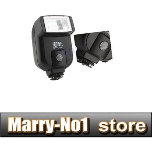 CY-20 Mini universal hot shoe flash speedlite Light Sync port for canon nikon 5D2 5D3 D40 D90 D3100 D3200 10D 20D 5D2 5D