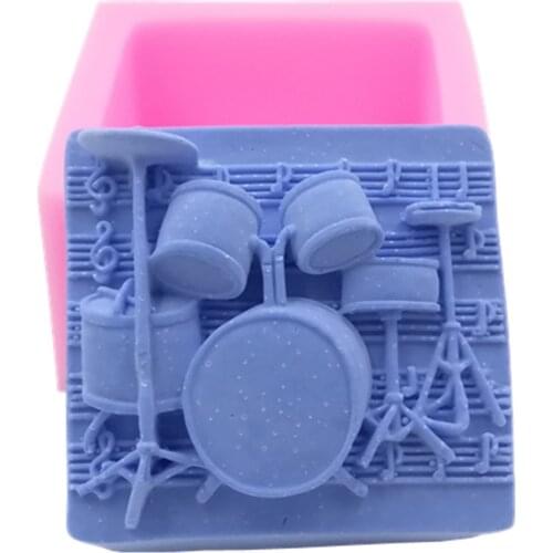 Music Design Soap Mold 3D Silicone Mold for Soap Making Food Grade Cake Molds Aroma Gypsum Wax Mould