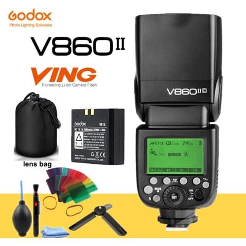 Godox Ving V860II V860II-S/N/C/F/O GN60 E-TTL HSS 1/8000 Li-ion Battery Speedlite Flash for Sony Nikon Canon Olympus Fujifilm