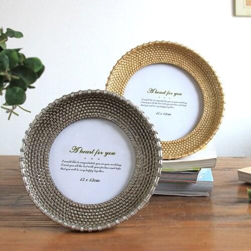 4inch 5inch 7inch Round Resin Photo Frame Desktop Stand Ornaments Picture Frame Oval Square Shape for Living Room Home Decor