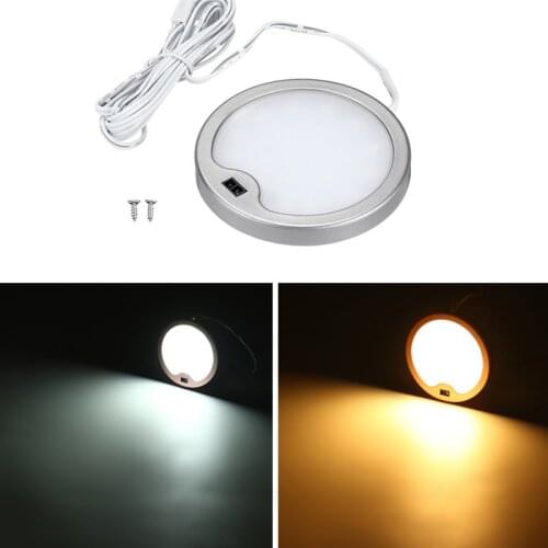 12V Round LED Spotlights Ultra-thin Small Sensor Cabinet Lights Mini Downlight Window Display Panel Lamp 3W Support Dropshipping