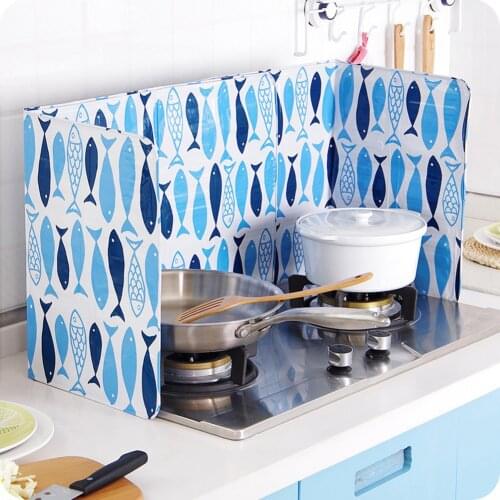 Kitchen Oil Aluminium Foil Plate Gas Stove Oil Splatter Screens Kitchen Tools Cooking Insulate Splash Proof Baffle Plate 1087
