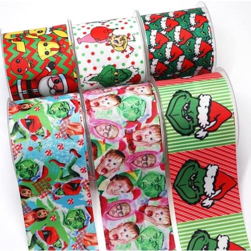 DIY Handmade Materials Cartoon Character Grosgrain /Satin Ribbon 5Yard Per Size 23706