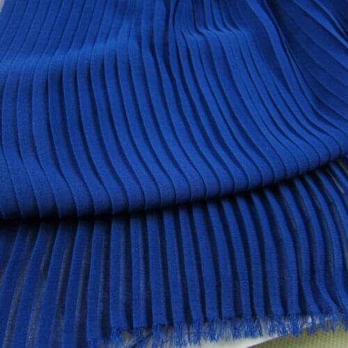 Pleated Chiffon Fabric Solid Organ Crushed Soft Breathable DIY Skirt Material