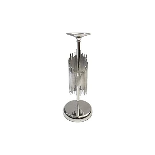 ACAR Silver Bar Candle Holder 28 cm-Size: 28x13x9 cm