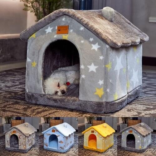 Removable Cat Bed House Kennel Nest Winter Pet Nest Cat Rug Dog Kennel Sofa Dog House Cushion Cat House Pet Products Pet Bed