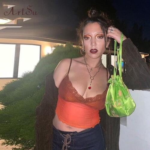 SEASONS Lace Sexy Transparent Cami Top Women Summer Mesh Sleeveless Crop Top Tee Ladies V Neck See Through Vest Club 41920