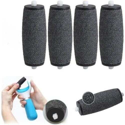 4Pcs Replacement Roller Heads For Velvet Smooth Foot File Pedicure Machine Dead Skin Callus Remover Foot Care Tool
