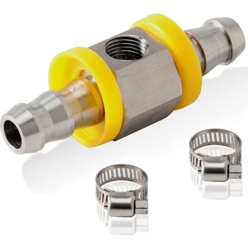 Replacement Universal Joint Auto Parts Gauge Sensor Tee Stainless Steel Feed Line Oil Pressure Turbo Supply Adapter For NPT 1/8"