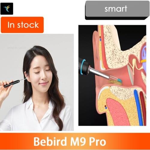 Youpin Bebird M9 Pro Smart Visual Ear-Stick Endoscope 300W High Precision In-Ear Endoscope With 300mAh Magnetically Charged Base