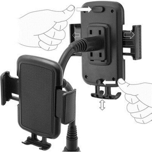 Universal Adjustable Cup Holder Car Mount Bracket Stand Cradle for Mobile Phone B36B
