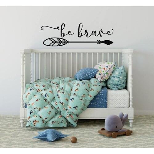Be Brave Vinyl Wall Decal Be Brave Wall Decor Boys Room Decor Boho arrow Wall Sticker Boho Nursery Decoration Wallpaper C972
