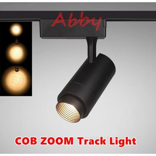 High Quality LED Track Rail Spotlight 15W/25W/35W COB ZOOM Track Lamps Commercial and Residential Lighting 10PCS/LOT