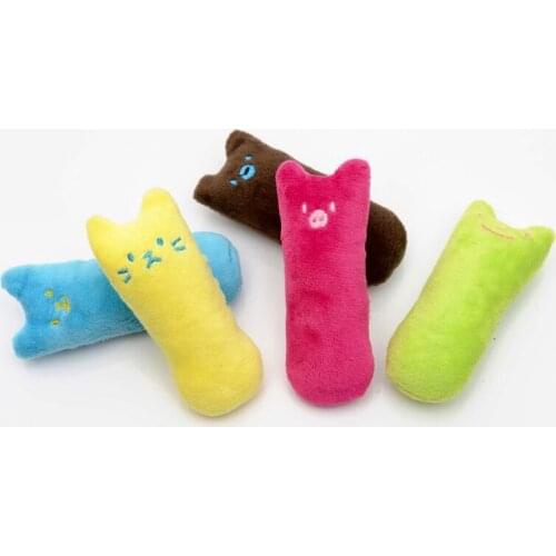 Funny Interactive Plush Cat DogToy Pet Kitten Chewing Teeth Grinding Catnip Toys Claws Thumb Bite pet mint For Cat Supply