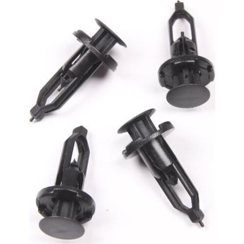 50Pcs Black 9mm Hole Interior Trim Panel Nylon Push Car Front Fender Clips Fastener Rivets For Toyota Crown Corolla Camry Reiz