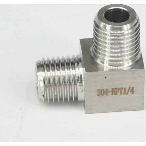 1/4" NPT Male Elbow Pipe Fitting 304 Stainless Steel Water Gas Oil