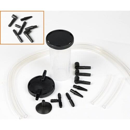 1set /box 2 in 1 DIY Hand Held Vacuum Pistol Brake Bleeder/Vacuum Pump Tester Tool Kit Brake Fluid Bleeder Oil Change 7 Adapters