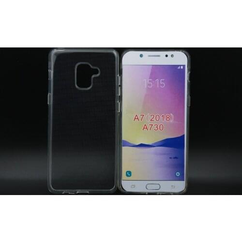 100pcs/lot High quality transparent smooth Soft TPU Cover Case For Samsung Galaxy A7 2018 A730F A730