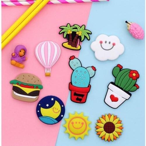 100pcs Fridge Carton Magnets PVC Colorful Magnet Sticker Plastic Refrigeator 3D Cute Sticker Home Furnishing Decorate #121