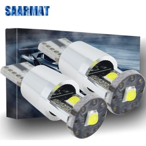 2Pcs Car T10 W5W 194 168 Led Bulb Lamps Interior Parking Clearance Lights External Light Source For hyundai i30 sonata getz