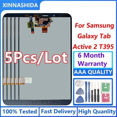 5pcs/lot 8.0 LCD replacement for Samsung GalaxyTab Active 2 T395 SM-T395 SM-T390 LCD Display touch screen assembly