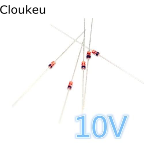 50pcs BZX55C10 10V 0.5W 1/2W DO-35