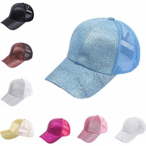 Ponytail Baseball Cap Running Cap Women Men Cotton Sunshade Mesh Sun Hat Headwear Sportswear Accessory LM