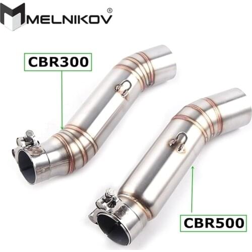 Cbr500 CBR250 CBR 500R CBR300 motorcycle exhaust contact middle pipe connector for HONDA CBR500R CBR 300 CBR300 2012 to 2015