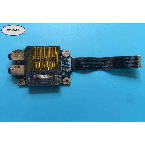 Genuine FOR Lenovo G470 G470A G770 Audio Port SD Card Reader Slot Board with Cable LS-6751P