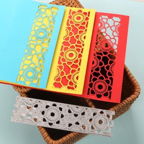 DUOFEN METAL CUTTING DIES 2020 Christmas flower deco border stencil for DIY papercraft projects Scrapbook Paper Album