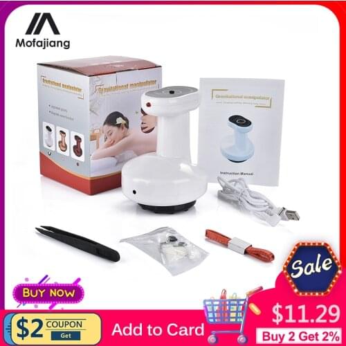 Electric Cupping Massager Vacuum Suction Cups Scraping Device Meridian Fat Burning Body Slimming Negative Pressure Physiotherapy