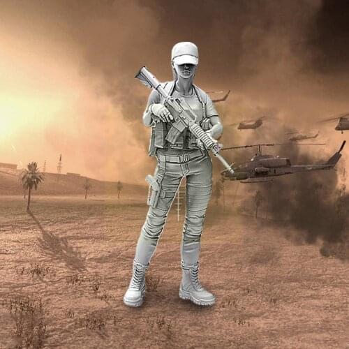 Yufan 1/35 Tokyo Beauty Girl Resin Soldier 5cm Diy Toy Del Static Include Packaging Self-assembled Resin R9r4