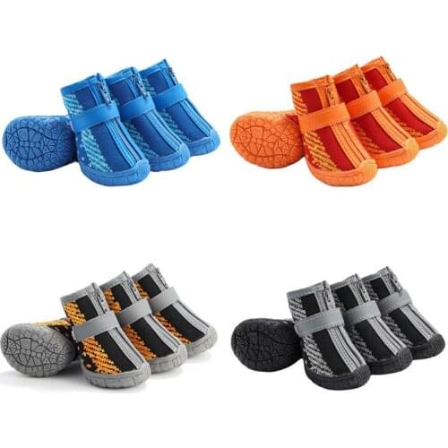 Pet Dog Shoes Breathable Rubber Boots Wear-resistant Anti Slip Boots For Small Dogs Chihuahua York Teddy Sports Products