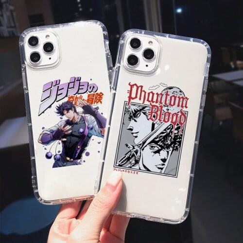 Anime JoJos Bizarre Adventure Phone Case for IPhone 12 Pro Cartoon Shockproof Cover for IPhone 11 Pro Max SE2 6 7 8 Plus X XR XS