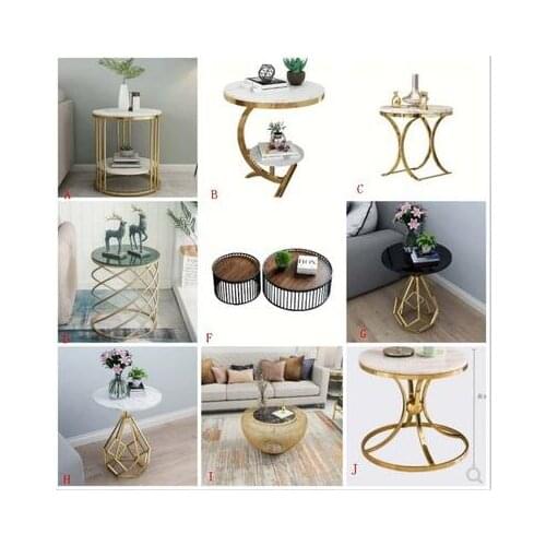 Modern simple marble tea table Nordic style designer sofa side several living room tea table tea table net red light luxury