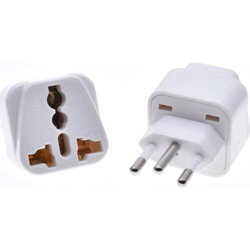 Universal Black Copper 10A 250V EURO UK AU USA EU to Brazil Brazilian 3 Pin AC Power Plug Converter Travel Adapter