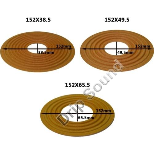 2pcs 152x38.5/152x49.5/152x65.5mm Elastic Wave Loudspeaker Subwoofer Woofer Bass Speaker Repair Spider Damper