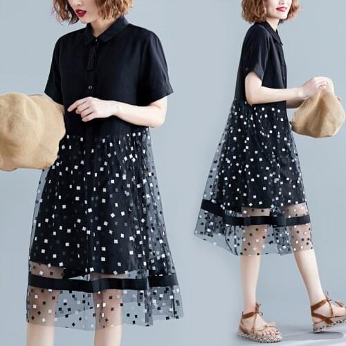 2019 New Arrive Summer Maternity Dress Woman Brief Voile Patchwork Large Size Dresses Pregnant Woman Clothing MD-01358