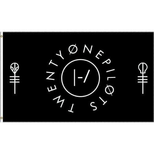 3X5 Ft Twenty One Pilots Flag Polyester Printed Flags and Banners for Decor