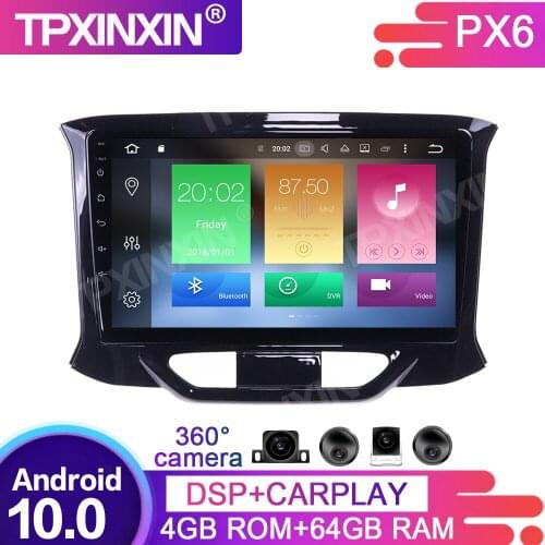 360 Cameras Screen Android 10.0 4+64G For Lada Xray Car Multimedia Player GPS Navi Headunit Radio Audio Stereo Wireless Carplay