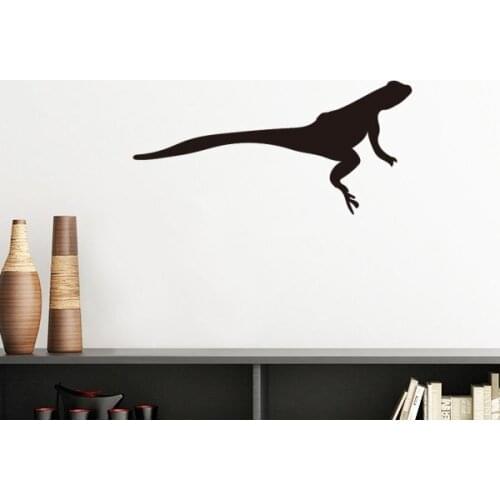 Black Lizad Animal Portrayal Silhouette Removable Wall Sticker Art Decals Mural DIY Wallpaper for Room Decal