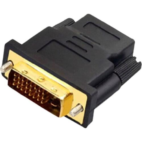 DVI-D Male (24 1 pin) to HDMI Female (19-pin) HD HDTV Monitor Display Adapter