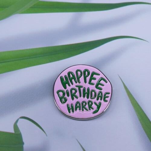 Happee Birthdae Harry Cake Enamel Pin Hagrids Celebrating food gifts