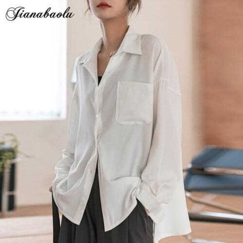 JIANABAOLU Women's Big Shirts