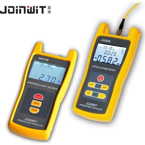 JoinWit Fiber Tester Kit with JW3208 Optical Power Meter and JW3109 Fiber Optic Light Source 1310/1550nm